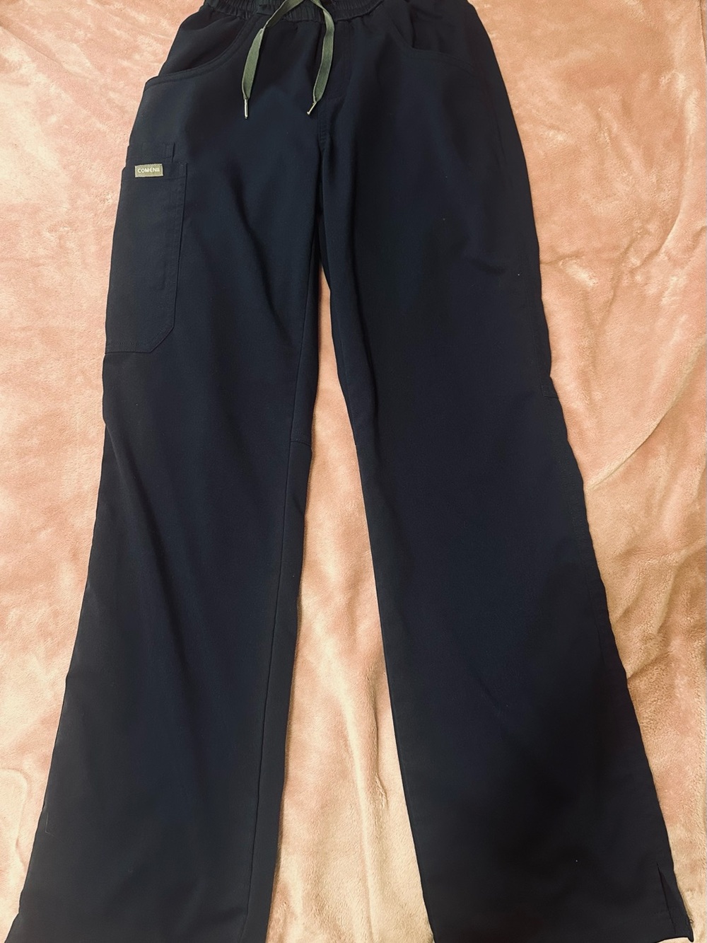 Women's Navy Flare Scrub Pants